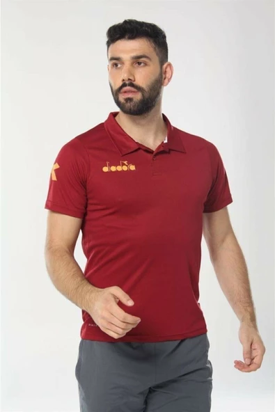 Diadora Nacce Bordo Polo Yakalı T-Shirt - 1TSR06-Bordo ürün görseli 1