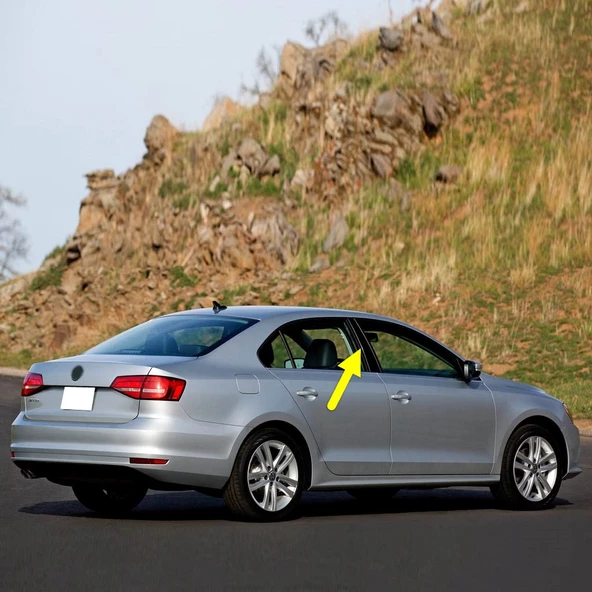 VW Jetta 2015-2018 Sağ Kapı Orta B Direği Kaplaması Siyah 5C6853290 ürün görseli 1