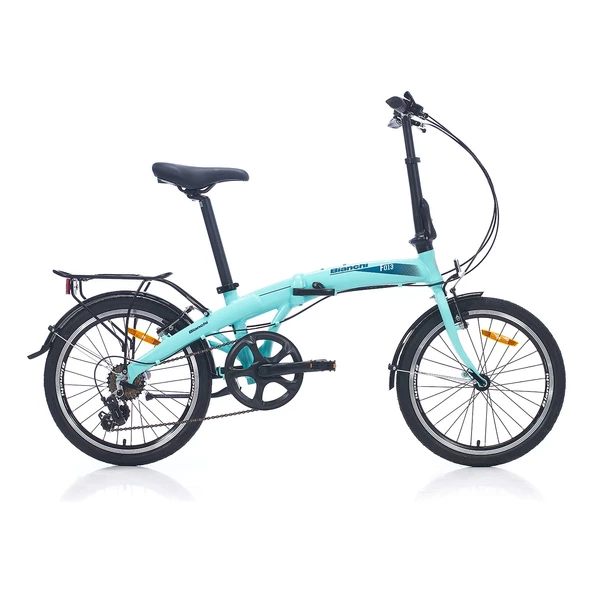 BIANCHI F013-D 20 JANT KATLANABİLİR BİSİKLET 330H AL-6061 7 VİTES  MD DARKGREY-CELESTE ürün görseli 1