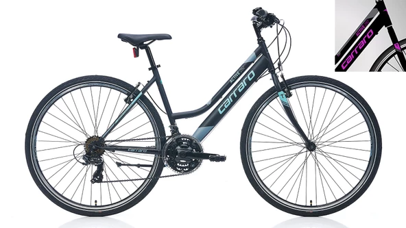 CARRARO ACTIVE 282 28 JANT 460H 21-V VB MAT SIYAH-KOYU-GRI-MOR ürün görseli 1