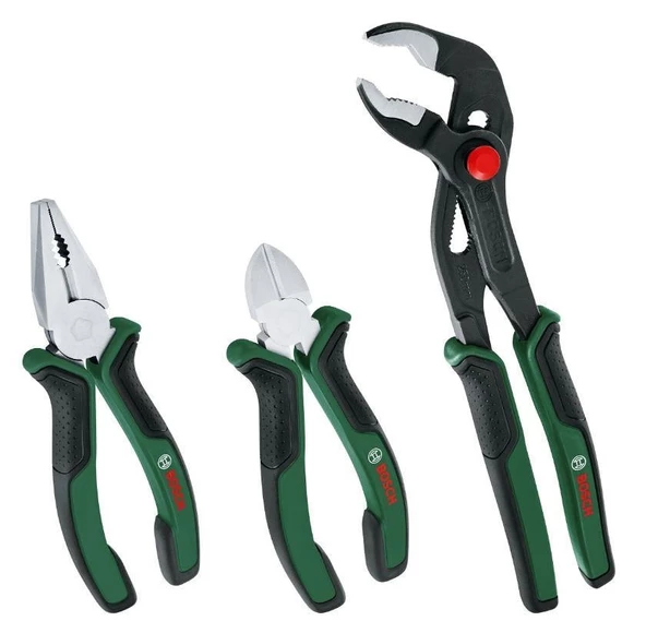 Bosch El Aleti Seti (Boru Anahtarı 250-Yan Keski 160-Pense 180) 3 Parça Premium - 1600A02W7J ürün görseli 1