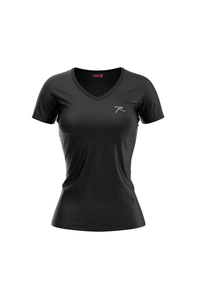 Raru MULIER Kadın Pamuklu Siyah Günlük T-shirt ürün görseli 1