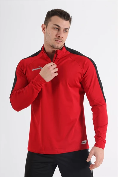Diadora Mundial 21 Antrenman Eşofmanı Tek Üst - Koyu Kırmızı ürün görseli 1