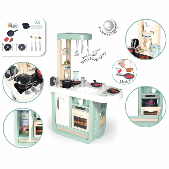 7600310914 Smoby Cherry Kitchen Mutfak Oyun Seti - Resim 2