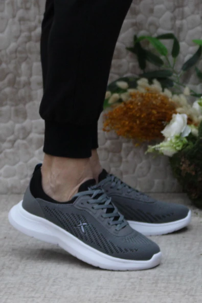 Kinetix Thanos Tx Gri Siyah Orijinal Ürün Comfort Erkek Spor Ayakkabı ürün görseli 1