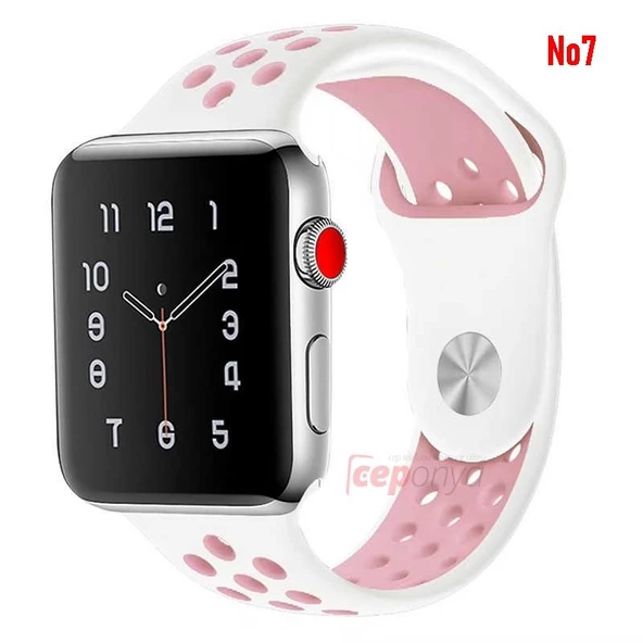 Apple Watch 42-44 mm KRD-02 Silikon Kordon - Resim 8