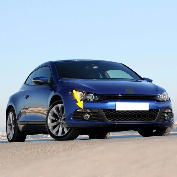 VW Scirocco 2009-2014 Ön Tampon Sağ Sinyal Lambası Camı 1K8953042E ürün görseli 1