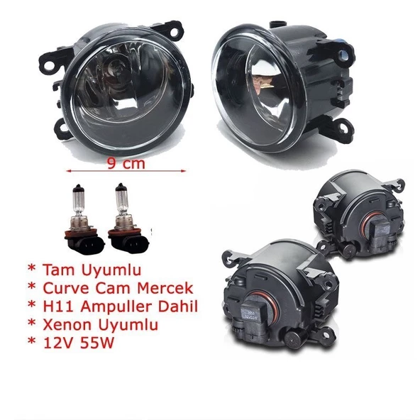 Renault Megane 2 Sis Farı Seti (2 Adet ) Ampüllü 8200074008 ürün görseli 1