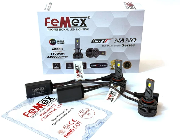 FEMEX GT NANO Pro Csp LEXTAR Hır2 9012 Led Xenon Led Headlight ürün görseli 1