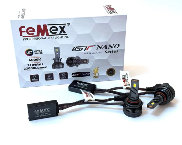FEMEX GT NANO Pro Csp LEXTAR HB4 9006 Led Xenon Led Headlight ürün görseli 1