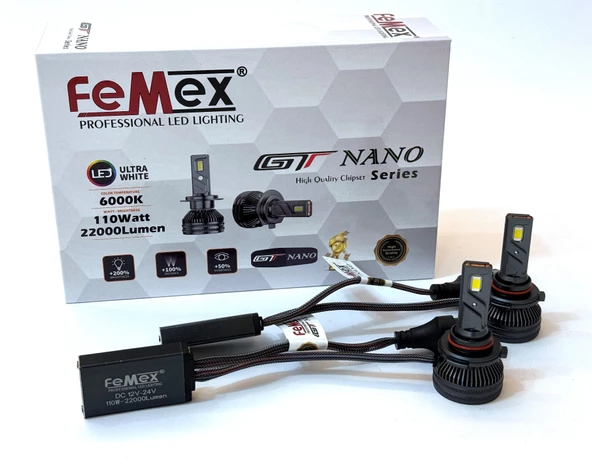 FEMEX GT NANO Pro Csp LEXTAR HB3 9005 Led Xenon Led Headlight ürün görseli 1