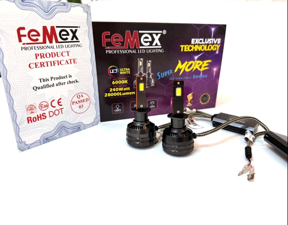 FEMEX Super More Csp SUPERIOR ETI Chipset H1 Radyatör Soğutmalı ExtRa PerFormans Led Xenon ürün görseli 1