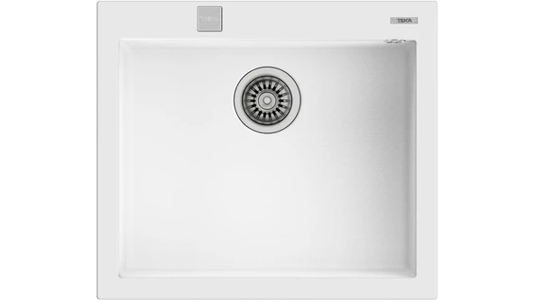 TEKA FORSQUARE 50X40 TEZGAH ÜSTÜ GRANİT EVYE BEYAZ ürün görseli 1