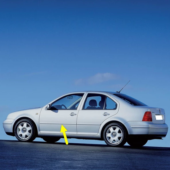 VW Bora 1999-2005 Sol Ön Kapı Çıtası Boyanır Tip 1J4853515G ürün görseli 1