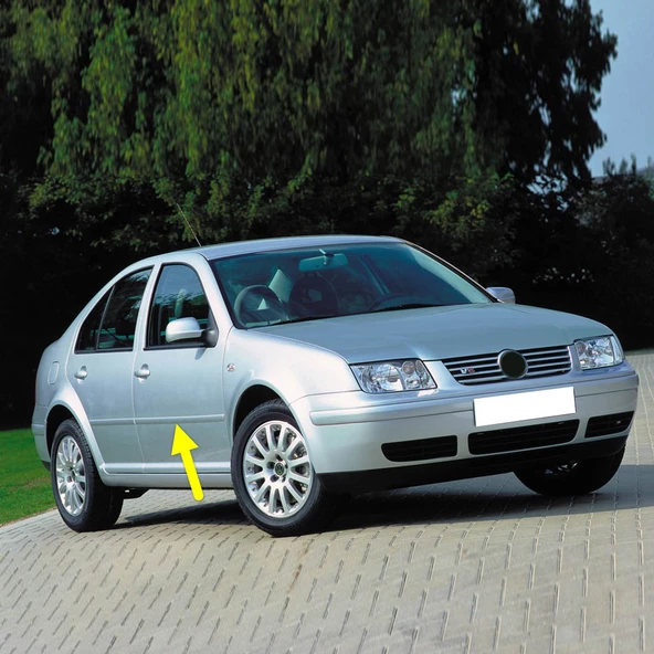 VW Bora 1999-2005 Sağ Ön Kapı Çıtası Boyanır Tip 1J4853516G ürün görseli 1