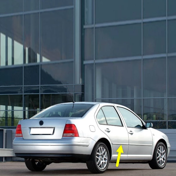 VW Bora 1999-2005 Sağ Arka Kapı Çıtası Boyanır Tip 1J4853754B ürün görseli 1