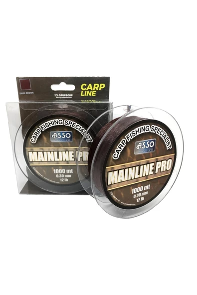 Asso Mainline Pro Special Carp Fishing Line 1.000mt Brown 0,28mm ürün görseli 1