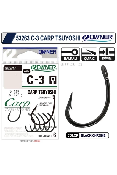 Owner 53263-50923 C-3 Carp Tsuyoshi BC No:1 ürün görseli 1