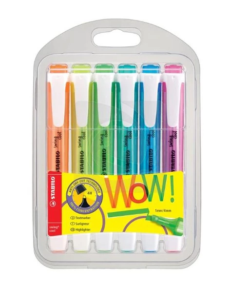 Stabilo Swing Coll Fosforlu Kalem 6lı Paket ürün görseli 1