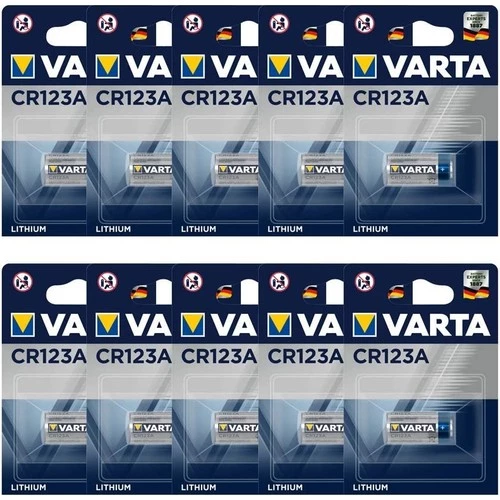 D-light Varta CR123A Profesyonel Lityum Pil 10'lu ürün görseli 1