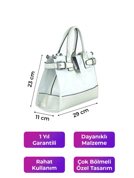Kriste Bell Kadın Çantası  Beyaz 26328 - Resim 2
