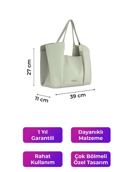 Kriste Bell Kadın Çanta Bej 7151 - Resim 2
