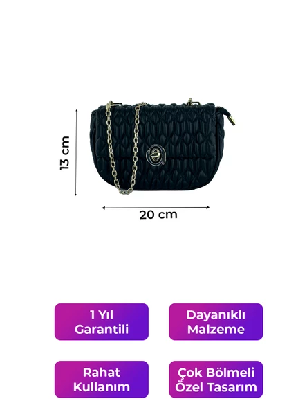 Kriste Bell Kadın Çanta Siyah 26408 - Resim 2