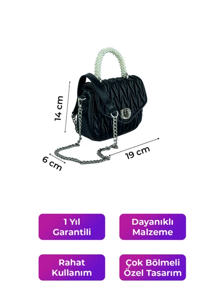 Kriste Bell Kadın Çanta Siyah 26383 - Resim 2