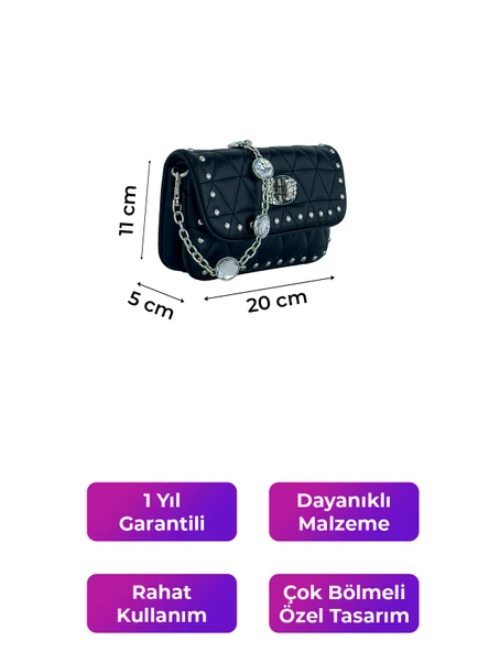Kriste Bell Kadın Çanta Siyah 26409 - Resim 2