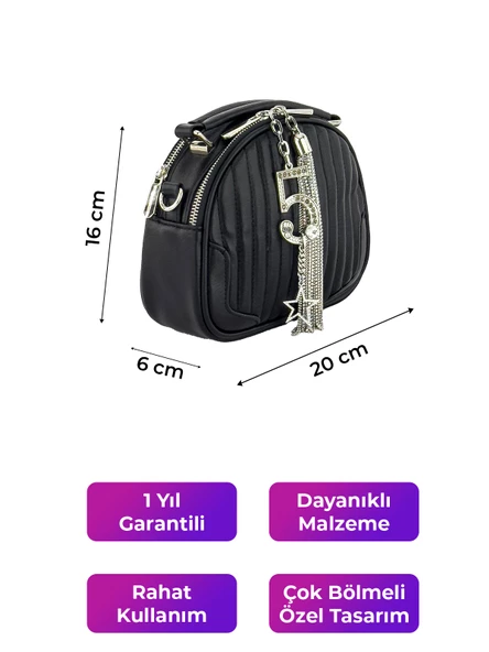 Kriste Bell Kadın Çanta Siyah 26427 - Resim 2