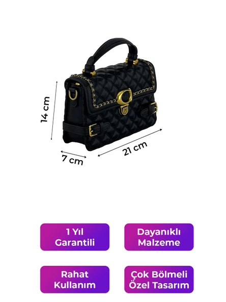 Kriste Bell Kadın Çanta Siyah 26466 - Resim 2