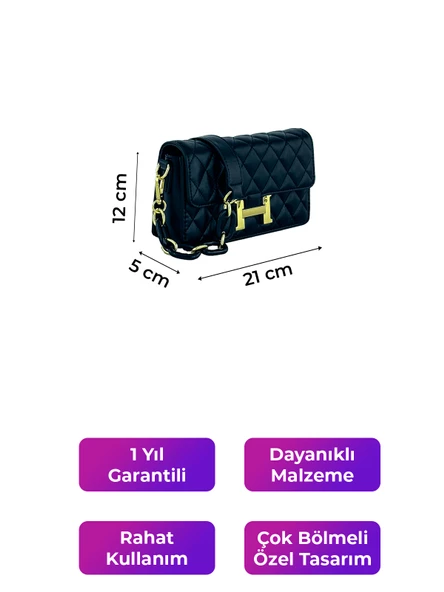 Kriste Bell Kadın Çanta Siyah 26464 - Resim 2