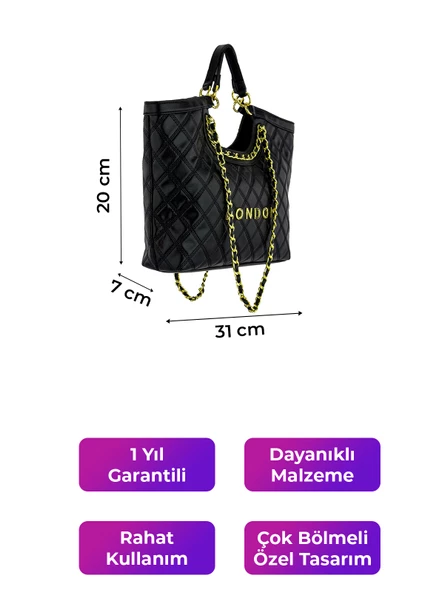Kriste Bell Kadın Çanta Siyah 26499 - Resim 2
