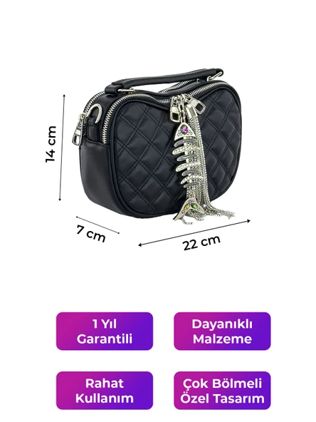 Kriste Bell Kadın Çanta Siyah 26471 - Resim 2