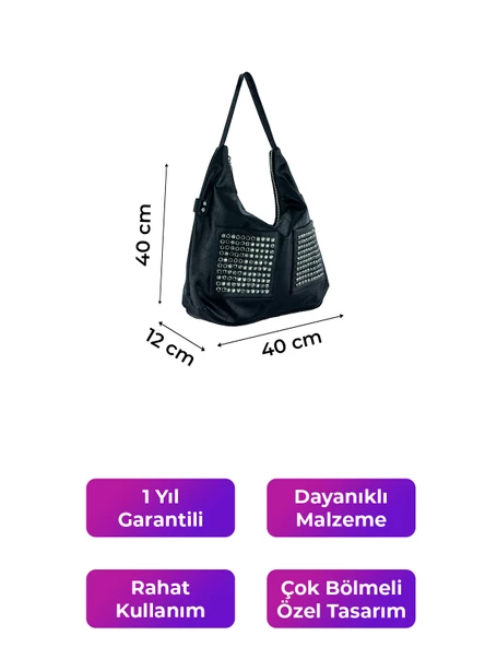 Kriste Bell Kadın Çanta Siyah 26534 - Resim 2
