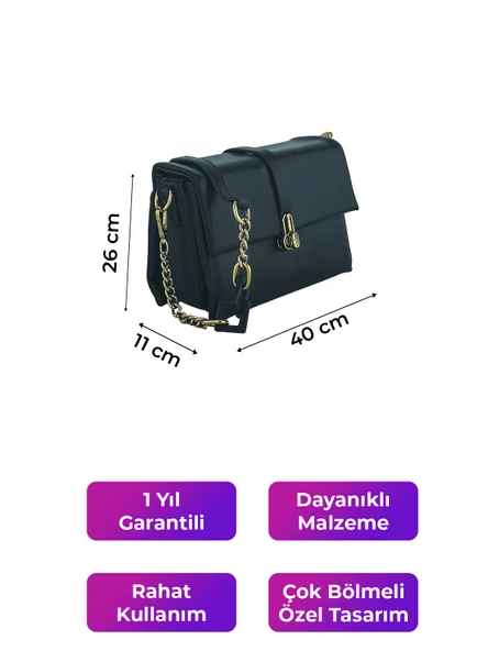 Kriste Bell Kadın Çanta Siyah 26542 - Resim 2