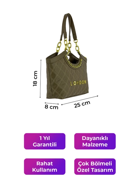 Kriste Bell Kadın Çanta Taupe 26500 - Resim 2