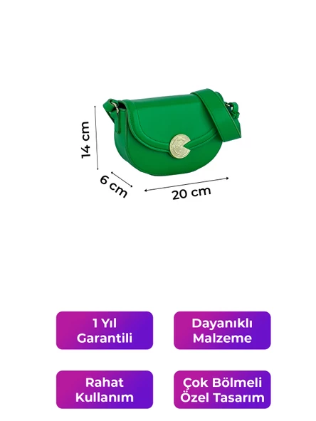 Kriste Bell Kadın Çanta Yeşil 26414 - Resim 2