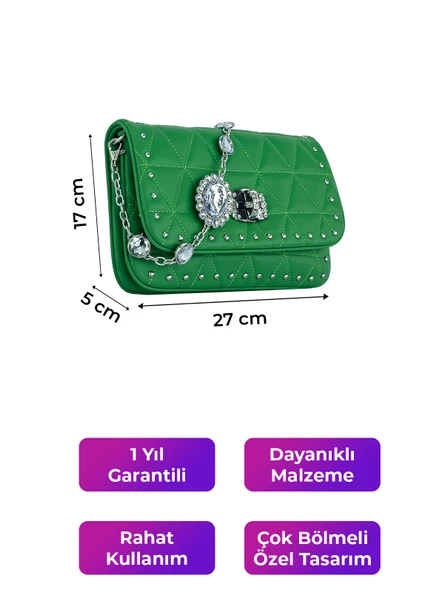 Kriste Bell Kadın Çanta Yeşil 26410 - Resim 2