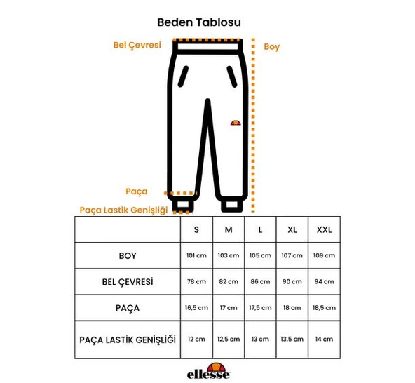 Ellesse Erkek Eşofman Altı Siyah - Resim 5