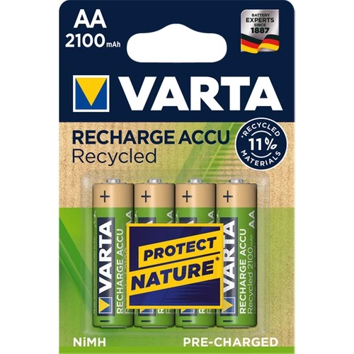 D-light Varta Recharge Accu Recycled Aa 2100 Mah Şarjlı Kalem Pil 4'Lü ürün görseli 1