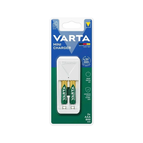 D-light Varta Mini Charger AAA 2x800 mAh ürün görseli 1
