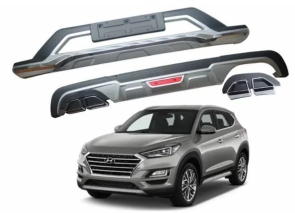 Hyundai tucson ön arka tampon koruması difüzör 2018-2021 ürün görseli 1
