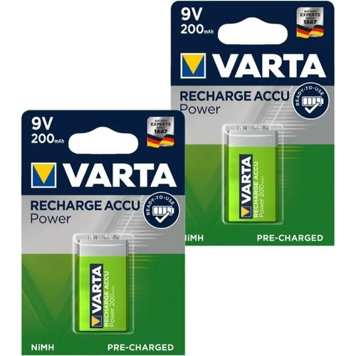 D-light Varta Ready 2 Use 9V 200 mAh Şarj Edilebilir Pil 2 Adet ürün görseli 1