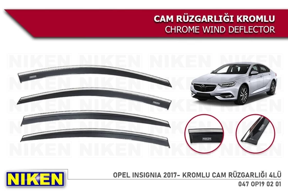 Opel İnsignia Kromlu Cam Rüzgarlığı Niken 2017+ ürün görseli 1