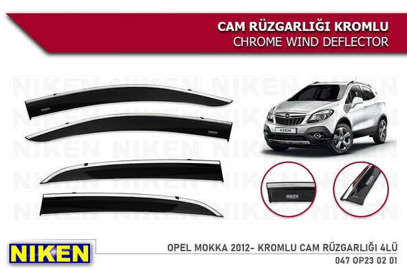 Opel Mokka Kromlu Cam Rüzgarlığı Niken 2012-2020 ürün görseli 1