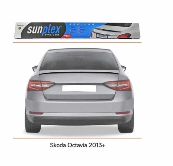 Skoda Octavia Spoiler Piano Black 2013-2019 arası modellere uyumlu Sunplex ürün görseli 1