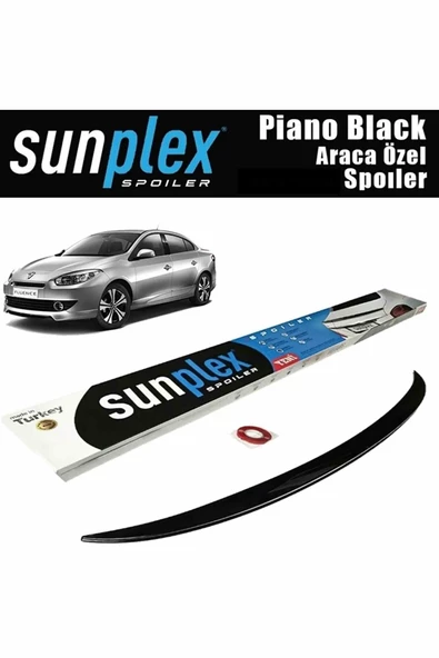 Renault Fluence Spoiler Piano Black 2009-2016 arası modellere uyumlu Sunplex ürün görseli 1