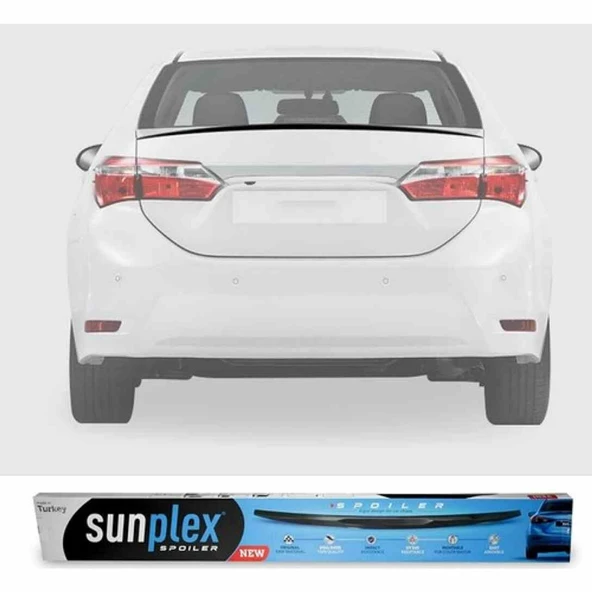 Toyota Corolla Spoiler Piano Black 2013-2019 arası modellere uyumlu Sunplex ürün görseli 1