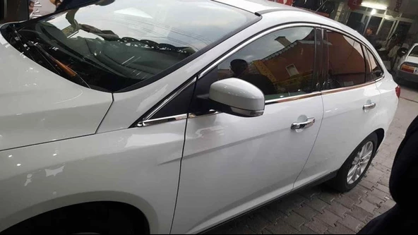 Ford Focus 3 Sedan Krom Cam Çerçeve Çıtası 2012-2015 arası ürün görseli 1